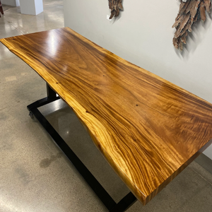 Tables à manger carrées modernes et élégantes, plateau en bois d'acacia massif, pliables, mobilier de restaurant, 6 places, usage commercial, maison, cuisine, centre commercial - Product Image 5