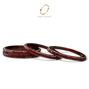 กำไลข้อมือแก้วแคชเมียร์สุดหรูสำหรับงานแต่งงานของผู้หญิง สีแดงเข้ม ดีไซน์ทันสมัย ประดับคริสตัล เหมาะสำหรับงานแต่งงาน ขายส่ง - Product Image 4