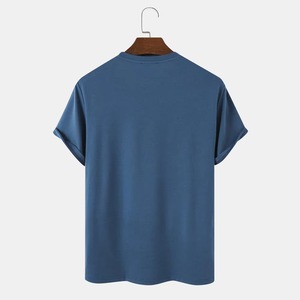 เสื้อยืดฤดูร้อนผ้าฝ้าย 100% คุณภาพดีที่สุด สั่งซื้อจำนวนมาก สไตล์ยอดนิยม เสื้อยืดสีพื้น เสื้อยืดโอเวอร์ไซส์ผู้ชาย - Product Image 2