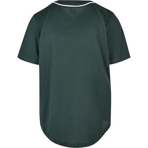 Maillot de baseball pour homme à 6 boutons, col blanc, fermeture frontale, tenue athlétique, style équipe, haut de sport urbain - Product Image 3