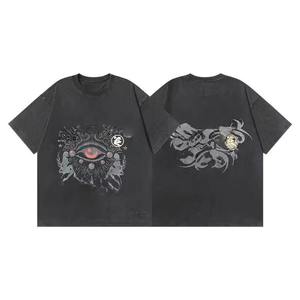 เสื้อยืดแฟชั่นแบรนด์ดีไซเนอร์ขายส่งสำหรับผู้ชาย สไตล์ใหม่ ทันสมัย ทรงหลวม พิมพ์ลาย ผ้าฝ้าย เสื้อยืดลำลองแนวสปอร์ตสำหรับผู้ชาย - Product Image 2