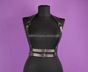 Harnais de corps en cuir réglable sous la ceinture de poitrine porter harnais de corps de mode LWH-0027 - Product Image 4