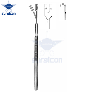 Retractor Quirúrgico Flexible de 2 Puntas con Gancho de 16 cm (6-1/4 Pulgadas) y Gancho de 5x4 mm, Instrumento Médico de Acero Inoxidable - Product Image 2