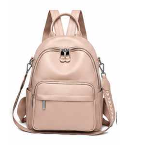 PU Leather <b>Backpack</b> With Front Pocket And Adjustable Straps Shoulder Bags for men and women - Product Image 4