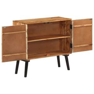 Buffet en bois de manguier massif marron, design moderne du milieu du siècle, meubles pour la maison - Product Image 4
