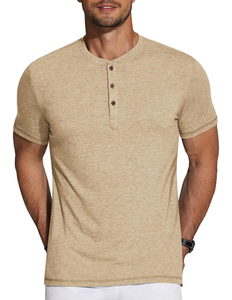 T-shirt pour homme en Spandex/Coton, col rond, logo personnalisé, décontracté, uni, manches courtes, qualité supérieure, doux, respirant, 180g, écologique, séchage rapide, OEM - Product Image 1