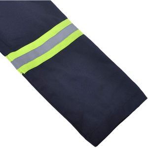 2025 haute visibilité hommes travail combinaison coton respirant avec garniture réfléchissante fonction imperméable Logo personnalisable LED Flash - Product Image 5