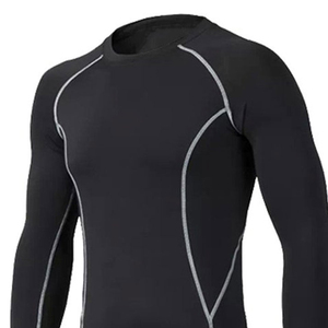 Customized Gym Fitness Men Workout Clothing <b>Yoga</b> <b>Set</b> Ribbed Compression Suit 2 Pieces Gym Fitness Gym <b>Set</b> Slim Fit Compression - Product Image 6