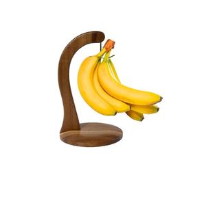 Soporte para Plátanos de Bambú, Soporte y Colgador de Madera para Plátanos, para Almacenamiento de Frutas en la Encimera, Gancho Duradero de Bambú para Plátanos - Product Image 1