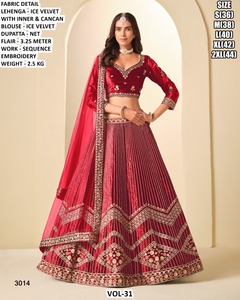 Lehenga Velvet Bloom - Product Image 1
