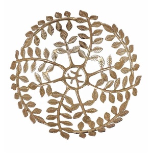 ชามอลูมิเนียมรูปใบไม้สีทองเมทัลลิกสำหรับตกแต่งงานแต่งงาน - Product Image 2