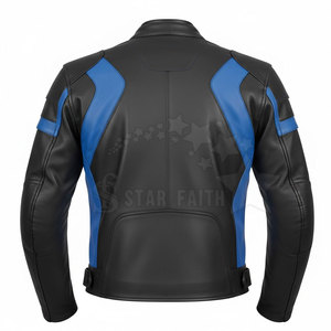 Motorbike <b>Jacket</b> For Men With Protective Padding Durable Fabric And Adjustable Fit For Road Riding - Product Image 4