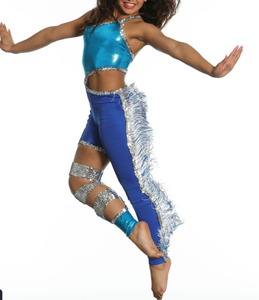 Ensembles de soutiens-gorge de cheerleading sans manches pour enfants, design personnalisé, avec logo imprimé sur mesure, en spandex/polyester - Product Image 5