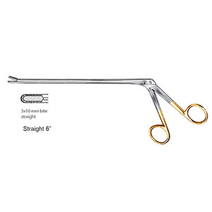 JACKBILLY Schlesinger Rongeur pour disque intervertébral 6 pouces droit en acier inoxydable, instrument chirurgical manuel à mâchoires dentelées - Product Image 1
