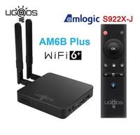 Ugoos AM6B plus Android 9 Smart TV Box 4 go DDR4 32 go Amlogic S922X-J 2.4G 5G wifi 6 1000M LAN 4K Set Top Box