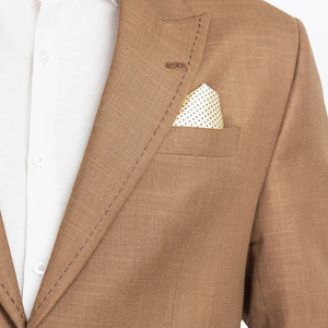Fashion New Style 100% Polyester Mandarin Collar Single Breasted White Coat Pant Men's Two Piece Business Wedding <b>Suit</b> - Product Image 5