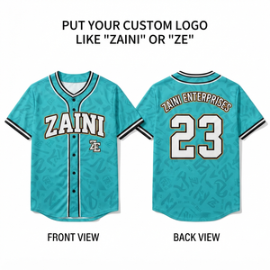 Camiseta de Béisbol para Hombre, 180 GSM, Poliéster Premium Interlock, Sublimación, Bordado Personalizado, Tackle Twill, Uniforme de Equipo - Product Image 1