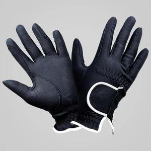 Guantes de equitación de verano para mujer de la mejor calidad, de cuero genuino, de dedo completo, transpirables, ligeros, antideslizantes y ajustables. - Product Image 3