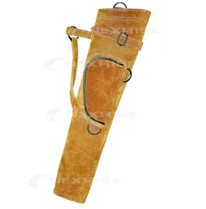 Замшевые Кожаные изделия и аксессуары для стрельбы из лука, кожаная сумка для стрельбы из лука