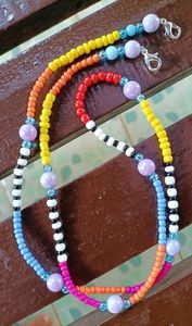 Fashion Modern Embroidered Beaded <b>Lanyard</b> Handmade <b>Key</b> Holder Strap with Floral Design Customized Shape - Product Image 5