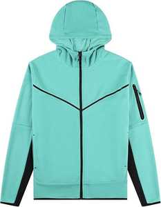 ชุดกีฬาขายดี เสื้อผ้าสตรีทแวร์ ชุดวอร์มกันลม ขายส่ง ชุดวอร์มผู้ชาย เสื้อแจ็คเก็ตซิป กางเกงจ็อกเกอร์ ผ้าฝ้าย 100% ชุดลำลอง - Product Image 3