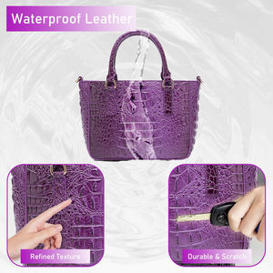 Sac en cuir gaufré effet crocodile – Qualité supérieure, produit phare, étanche, avec bouton réglable, personnalisable, vente en gros, offre OEM - Product Image 5