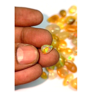 59 piezas de ópalo amarillo natural de 8 mm a 25 mm, cabujón ovalado en forma de pera, 273 ct. Anuncio reservado - Denegado - Product Image 2