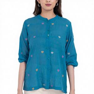 Blusa Casual de Popelina de Manga Larga Estilo Coreano para Mujer, Corte Ajustado, Tallas Grandes, Blusa de Trabajo con Botones, Anti-Pilling en la Parte Delantera, Primavera Verano, Blanca - Product Image 1