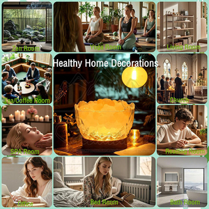Lámpara de Sal del Himalaya de Grado Premium, Lámpara de Cristal Natural para un Ambiente Relajante y Curativo - Product Image 5