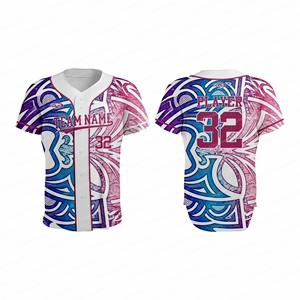 Camiseta de Béisbol Blanca Transpirable con Estampado Digital 3D, Antibacteriana, Personalizada al por Mayor, Malla Sublimada para Equipos de Animación - Product Image 4