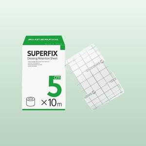 Bande adhésive médicale Superfix 5cm x 10m, non tissée, pour fixation, pansement, rouleau de pansement adhésif pour plaies - Product Image 3