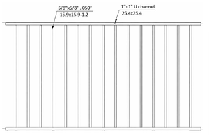 Valla de Seguridad para Jardín de Aluminio 6063 T5 de 3 Rieles Superiores Planos, 4 pies x 6 pies, Acabado Galvanizado en Caliente, Resistente a los Rayos UV, para Casa o Villa - India - Product Image 6