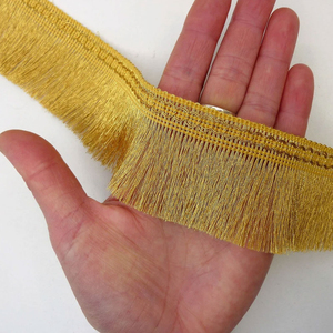 Customized Color Garment Accessories Factory Manufactured Bullion Wire Trimming Tassel <b>Fringe</b> <b>Top</b> Trending Bullion <b>Fringes</b> - Product Image 3
