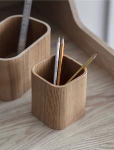 Porte-stylos en bois personnalisé avec logo, organiseur de bureau, support à crayons en bois de manguier pour fournisseur de cadeaux d'entreprise - Product Image 6