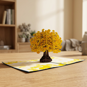 Tarjeta 3D Pop-up Artesanal de Papel con Diseño de Animales Personalizado, Estilo Gingko, Superventas, Regalos Personalizados Hechos a Mano para Acción de Gracias - Product Image 2