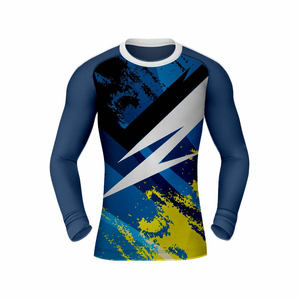2026 New Arrival Sublimation Printing Rash Guard High Quality Slim Fit Rash Guard for Men Top Seller Men's <b>Compression</b> <b>Shirt</b> - Product Image 1