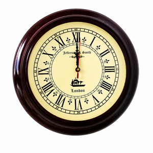 Nautical Wooden Quartz <b>Wall</b> <b>Clock</b> with Needle Display Brown Color 12" Size Modern Design for Living Room Bedroom Office - Product Image 2