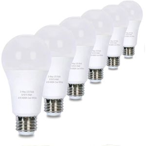 Confezione da 6 Lampadine LED A19 3-Mode 50/100/150W Bianco Freddo 4000K Attacco E26 per Soggiorno - Product Image 1