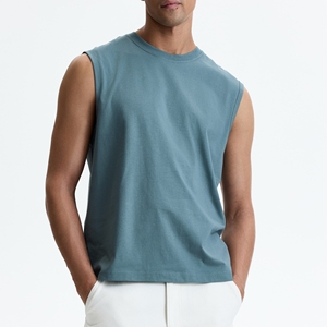 Camiseta sin Mangas con Cuello Redondo, 100% Algodón Ecológico, Ligera y Cómoda, Perfecta para Uso Diario y Ropa Deportiva, Transpirable - Product Image 2
