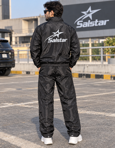 Ensemble de survêtement noir personnalisé pour homme – Veste coupe-vent et pantalon légers, imperméables, pour le sport, l'entraînement et le jogging – OEM ODM - Product Image 4