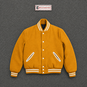 <b>MEN</b> GOLD VARSITY <b>JACKET</b> CLASSIC LETTERMAN <b>LIGHTWEIGHT</b> BOMBER STYLISH VARSITY <b>JACKET</b> WINTER STREETWEAR Regular Fit Casual Autumn - Product Image 5