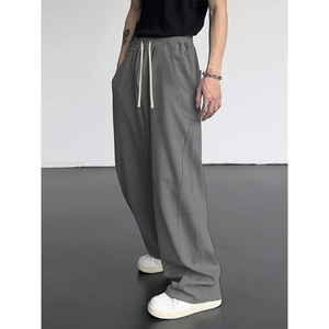 Pantalon de jogging cargo épais pour homme, multipoches, coupe ample, en molleton, style streetwear, en coton, personnalisable - Product Image 2