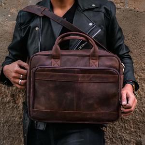 Hot Sale Fashion <b>Leather</b> <b>Laptop</b> <b>Bag</b> Made In High Quality Lightweight High Quality Large Capacity <b>Leather</b> <b>Laptop</b> <b>Bag</b> For Unisex - Product Image 2