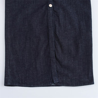Robe midi en jean pour femme, ajustée, à manches courtes, plissée, taille définie, coupe slim, décontractée, mode été