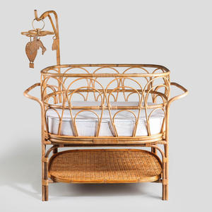 Berceaux à bascule pour bébé en bois naturel, berceaux à bascule en rotin durable, berceaux en bois à prix avantageux - Product Image 3