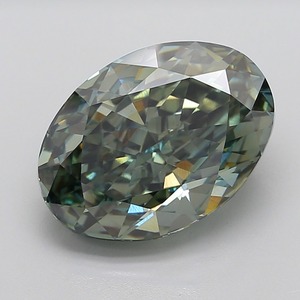 Diamant de luxe certifié 11,05 carats, vert vif fantaisie, taille ovale, clarté VS1, excellente taille, pour joaillerie fine - Product Image 1