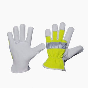 Gants de travail de sécurité en cuir fendu de haute qualité, personnalisés, anti-choc, anti-chaleur, anti-coupure, avec logo personnalisé EN420 - Product Image 2