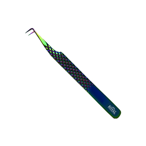 Pince à épiler pour extensions de cils en acier inoxydable, best-seller, avec grip diamant, outil professionnel de soin de beauté, légère - Product Image 4