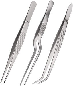 Ensemble de pinces de chef Altomme Instruments en acier inoxydable robuste pour la cuisson au barbecue, la présentation culinaire, la garniture et l'utilisation en restaurant - Product Image 3