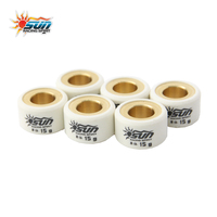 SUN RACING WRL2012-15 MIO125 NMAX155 AEROX155 20x12mm 15G Roller Touring Yamaha Baru Halus untuk Performa CVT 6PCS